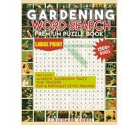 Gardening Word Search Premium Puzzle Book Large Print for Seniors and Adults: 80+ Puzzles with 1500+ Words | Therapeutic Fun Activity book | Perfect for gardening and puzzle lovers of all ages
