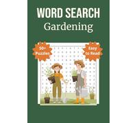 Gardening Word Search Puzzle Book: 55 Easy-to-Read Puzzles for Adults | Gifts for Gardeners, Plant Lovers, and Green Thumb Enthusiasts