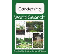 Gardening Word Search Puzzle Book: Fun, Easy to Read Print About Gardening, Plants, Tools and More | 6x9 Inches | 50+ Puzzles... Gift for Vacation, Holidays, Birthdays and Free Time