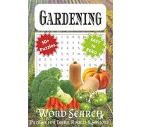 Gardening Word Search Puzzle Book: Word Search with Easy to Read Print about Gardening, Vegetables, Farming, Flowers and more I 6x9 inches, 110 pages ... Gifts for Vacations, Holidays and Free Times
