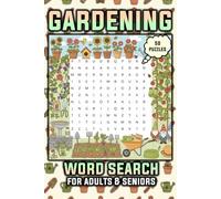 Gardening Word Search Puzzle Book: Word Searches for Adults & Seniors about Gardening | 50 Puzzles with 9 Words Each, Solutions at Back | 6x9 Inches, ... | Gift for Vacations, Holidays, and Relaxing