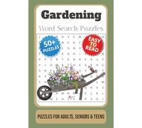 Gardening Word Search Puzzle Book: Word Searches with Easy to Read Print about Gardening, Plant Lovers, Garden Therapy, and More | 6x9 inches, 110 ... … Gift for Vacations, Holidays and Free Times