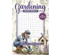 Gardening Word Search Puzzle Book: Word Searches with Easy to Read Print about Plants, Flowers, Gardens and More | 6x9 inches, 112 pages | 50+ Puzzles… Gifts for Vacations, Holidays and Leisure