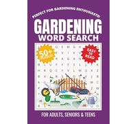 Gardening Word Search Puzzle Book: Word Searches with Easy to Read Print about Plants, Flowers, Tools and More | 6x9 inches, 110 pages | 50+ Puzzles … Gift for Vacations, Holidays and Free Times