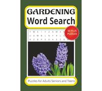 Gardening Word Search Puzzle Book: Word Searches with Easy to Read Words about Gardening, Gardens, Floristry and more ¦ 6 x 9 inches, 110 pages ¦ 50+ ... Gift for Vacations Holidays and Free Times.