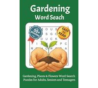 Gardening word search: Word search with easy-to-read letters about gardening, flowers, plants, and much more | 6 x 9 inches, 110 pages | Over 50 ... relaxing while enjoying the beauty of nature.