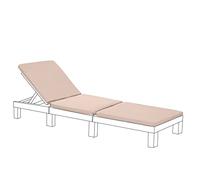 Gardenista Almohada de repuesto para tumbona de jardín | Cojín para tumbona Allibert Keter Daytona | Cojín resistente al agua para tumbona reclinable al aire libre | Cojín para cama de sol de patio