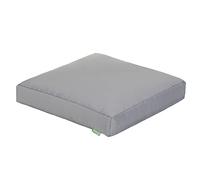 Gardenista Cojín de Suelo Acolchado, Medida 60 x 60 x 10 cm, Cojín Suelo Cuadrado, Cojines para Palets, Banco, Silla y Suelo, Asiento Cómodo Decorativo para Interior (1, Plata)
