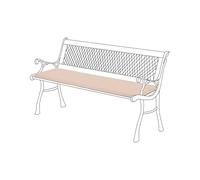 Gardenista Cojín para banco de jardín de 2 plazas, 120 x 33 cm, resistente al agua, para muebles de patio o exterior, antideslizante, suave y cómodo, cojín para banco de columpio de jardín (piedra)