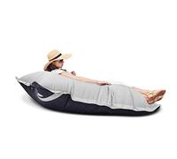 Gardenista Slab Sofa Puf Gigante para Adultos, Resistente al Agua Grande Puff Silla para Interior y Exterior, 160x125x30 cm Puff Salón, Bean Bag con Relleno de Perlas EPS (Gris)