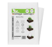 GARDENIX® 16 m² Vellón de protección contra Congelación para Invierno, Alta estabilización UV, Permeable al Agua, Cubierta de Invierno para Plantas (3,2m x 5m)