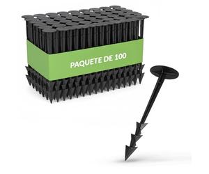 GARDENIX a partir de 100 unidades TerraPEG XL extremadamente estable Anclaje de suelo para suelos duros Anclajes de tierra para jardín vellón areneros decoración malas