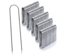GardenMate Paquete de 250 Pinzas de Seguridad para jardín de Acero galvanizado de 150 mm, 2,9 mm de Grosor, en Forma de U