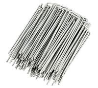 GardenMate Paquete de 500 estacas de jardín en Forma de U antioxidantes de Calibre 11 de 6 Pulgadas, Resistentes y Planas para anclar Tela de Paisaje