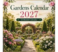 Gardens 2027 Calendar: 12 Months of Beautiful Flowers, Landscapes, and Nature Garden Photography