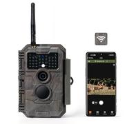 GardePro E6 Câmaras de Caça WiFi con Antena y App 48MP 1296P H.264 Vidéo, Camara Fototrampeo con Alcance de Visión Nocturna de 25m y Amplio Campo de Visión de 110°