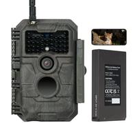 GardePro E6P Cámara de Caza, WiFi, Batería Recargable 8000mAh, 64MP 1296P H.264, Camara Fototrampeo con Visión Nocturna, Amplio Campo de Visión de 110°