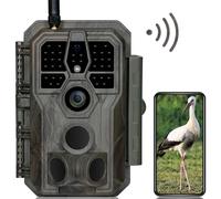 GardePro E8 Câmaras de Caça WiFi Antenna con App 64MP 1296P H.264 Vidéo, Camara Fototrampeo con Alcance de Visión Nocturna de 30m y 0,1s Tiempo de Activación, LED IR de 940nm No-Glow, IP66