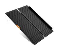 gardhom Rampa de Silla de Ruedas Plegable para escaleras 122 * 72 cm, Capacidad de Carga 362 kg rampa de Silla de Ruedas Antideslizante
