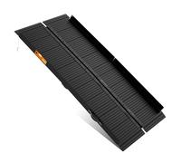 gardhom Rampa de Silla de Ruedas Plegable para escaleras 183 * 72 cm, Capacidad de Carga 362kg rampa de Silla de Ruedas Antideslizante