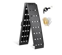 gardhom Rampa Moto Plegable 340kg 180x28x4.5cm Rampas para Coches Aluminio Sólido Rampas de Carga, Bicicletas, Remolques, Cortadoras de Césped, Sillas de Ruedas