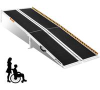 gardhom Rampa para Sillas de Ruedas 183CM Rampas Plegables para Sillas de Ruedas Portátiles Antideslizantes Rampas Sillas de Ruedas para Umbrales Escaleras