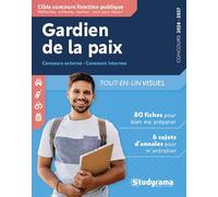 Gardien de la paix: Concours externe - concours interne, tout-en-un visuel
