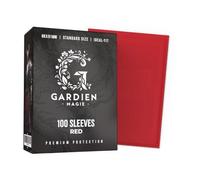 Gardien Magie Fundas 66 x 91 mm para, Magic The Gathering, Adrenalyn XL y TCG - Pack de 100 Card Sleeves Rojo Brillo, Reverso Opaco y Protección Premium
