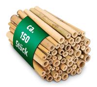 Gardigo® 150 Unidades I Tubos de Bambú para Hotel de Insectos I para Nidos de Abejas, Accesorios para casa de Insectos, Hotel de Abejas, Bug Hotel, Colmenas de Abejas