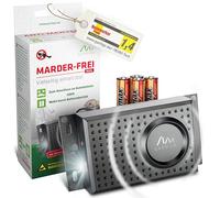 Gardigo® Ahuyentador de Roedores y Garduñas Dual | Ultrasonidos y Flash | Ahuyentador Móvil para Coche, Casa, Garaje | Funcionamiento por Pilas o Conexión a la Batería del Coche | Repelente Roedores