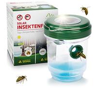 Gardigo® Anti Mosquitos y Trampa Avispas con Panel Solar 2in1 | Insecticida Antimosquitos Exterior | Mosquitos Eliminar del Jardin sin Mata Avispas | Atrapa Insectos, Trampa Avispa Exterior