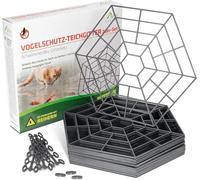 GARDIGO® Juego de 20 Rejillas para estanques | disuasivo para garzas | Protección contra pájaros | Repelente de pájaros y Gatos | Protección contra Ladrones de Peces