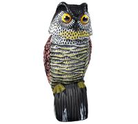 Gardigo Pájaro Ahuyento Búho con Cabeza Temblorosa Ahuyentador de Palomas Def...