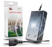 Gardigo® Repelente Ultrasónico de Plagas para Interior con Luz LED | Protección Antirroedores para Casa, Garaje, Ático | Ultrasonido contra Martas y Otros Roedores | Conexión a Toma de 230V