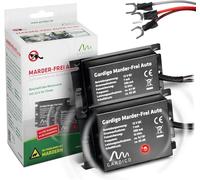 Gardigo® Repelente Ultrasónico de Ratones Motor de Coche Paquete de 2, Ahuyentador Martas y Garduñas, Repelente Ratones, Ahuyentador de Animales para Coche | Conexión Batería Coche 12V | Anti Ratones