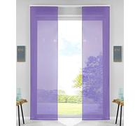 Gardinenbox 85589N2 Juego de 2 Cortinas correderas (245 x 60 cm), Color Lila