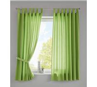 Gardinenbox Berlín 20400N2 - Juego de 2 Cortinas (175 x 140 cm), Color Verde Manzana