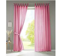 Gardinenbox Berlín 20400N2 - Juego de 2 Cortinas (245 x 140 cm), Color Rosa Opaco