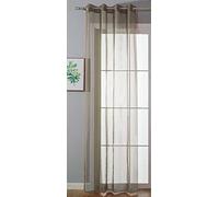 Gardinenbox Cortina Transparente con Ojales, Modelo Liso, 225 x 140 cm, para salón, 20332-cn