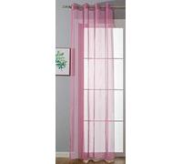 Gardinenbox Cortina Transparente «Uni», 145 x 140 cm, con Ojales para salón, 10332-cn