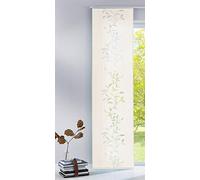 Gardinenbox Moderna Cortina corredera Tendril Carril, 100% poliéster, Color Crema, 245 x 60 cm