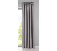 Gardinenbox Newyork 202020610 - Cortina Opaca con Trabillas Ocultas (245 x 295 cm), Color Gris
