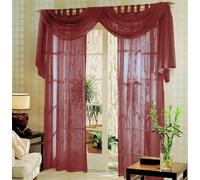 Gardinenbox Voile Burdeos, 60999 Juego Completo de Cortina (3 Piezas)