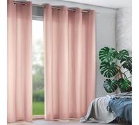 GardinenOutlet Tim - Cortina con Ojales (240 x 135 cm), Color Rosa