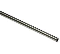 Gardinia Barra de Cortina de 12,7 mm de diámetro, Acero Inoxidable, 120 cm
