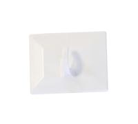 Gardinia 2 ganchos adhesivos para persianas de bambú y decoración, plástico, color blanco