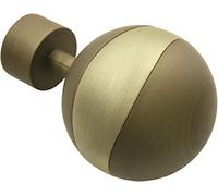 Gardinia 2 topes de Metal, Capuchino/champán, para tecnología de Cortinas, diámetro, Ø 19 mm, 2