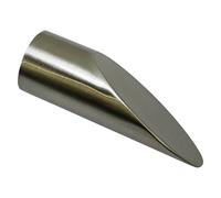 Gardinia 2 topes para Barra de Cortina Elypse, Serie Chicago, Metal, Aspecto de Acero Inoxidable, diámetro 20 mm