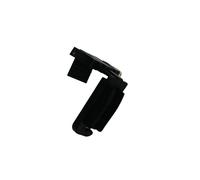 GARDINIA Abrazadera de Soporte para Estores Plisados Concept, Compatible con Estores Plisados Concept y de Nido de Abeja, Sin Taladrar, Ajustable (12-25 mm), Plástico, Negro, Pack de 4 Piezas