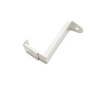 Gardinia Adaptador para Soportes tensores, para Barras tensoras con diámetro de 9 mm, Ajustable de 20 - 28 mm, 2 Unidades, Metal, Color Blanco